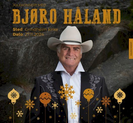 Julekonsert med Bjøro Håland i Grindheim kirke
