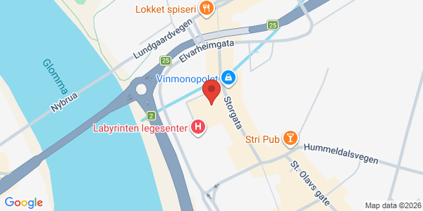 Kart som viser hvor arrangementet foregår