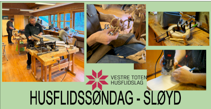 Tresløyd på Husflids søndag  25. oktober 2026