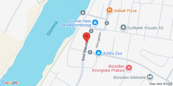 Map displaying event location
