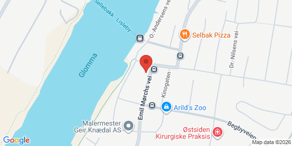 Kart som viser hvor arrangementet foregår