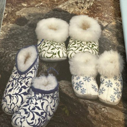 Skinnkveld med sying av tøfler