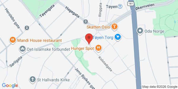 Kart som viser hvor arrangementet foregår