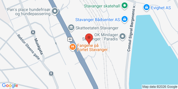 Kart som viser hvor arrangementet foregår