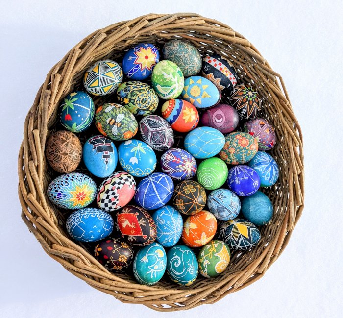 Pysanky - tradisjonelle ukrainske påskeegg