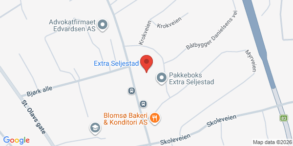 Kart som viser hvor arrangementet foregår