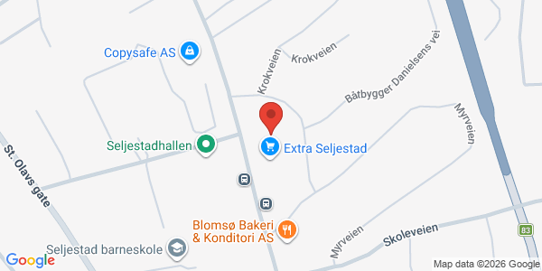 Kart som viser hvor arrangementet foregår
