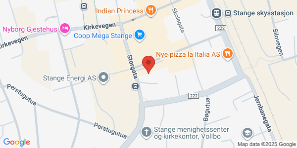 Kart som viser hvor arrangementet foregår