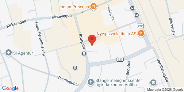 Kart som viser hvor arrangementet foregår