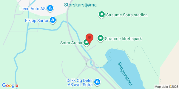 Kart som viser hvor arrangementet foregår