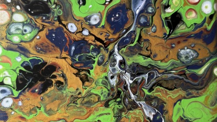 Kurs 16 - Maleteknikken Acrylic Pouring