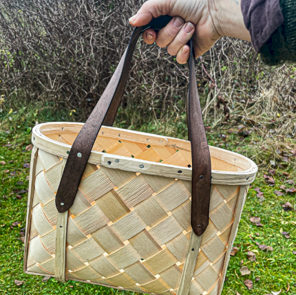 Kurs 24 Flett din egen handveske eller soppkorg i reven og høvla spon