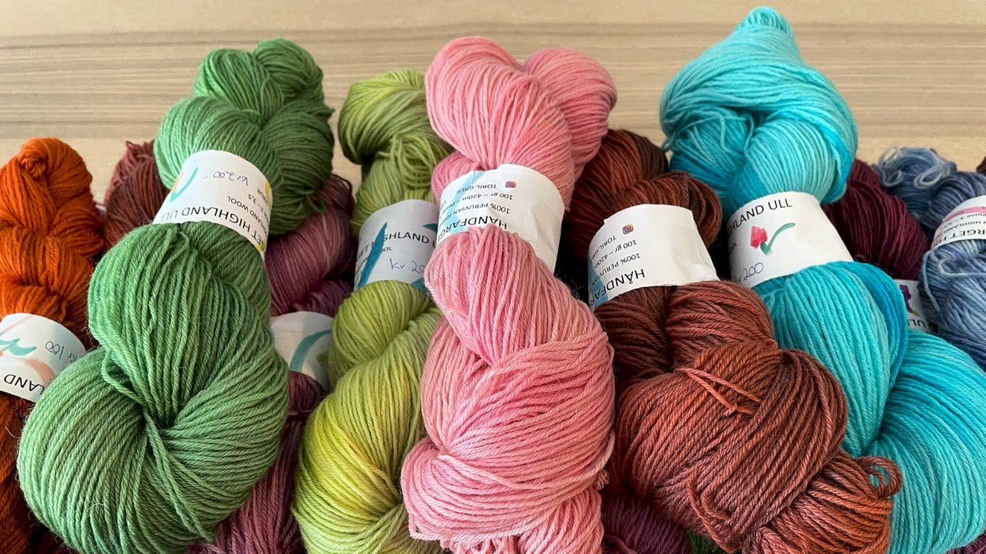 Kurs 29 - Vi farger garn og fiber med syrefarger