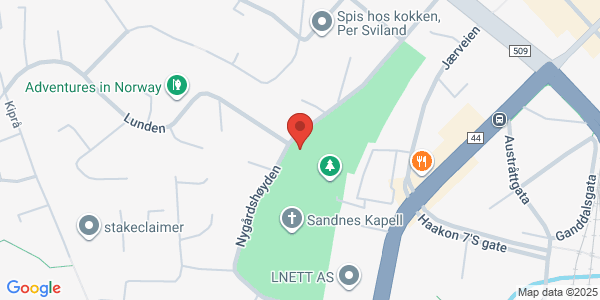 Map displaying event location