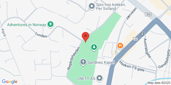 Map displaying event location