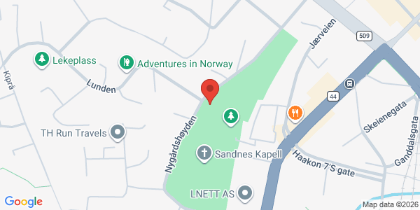 Kart som viser hvor arrangementet foregår