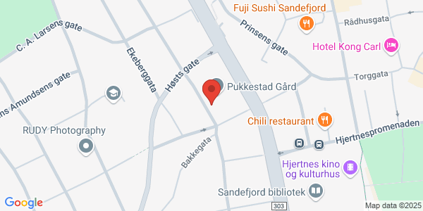 Map displaying event location