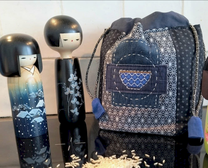 Sashiko japanskbroderiteknikk del 2 komebukuro rispose