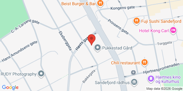 Kart som viser hvor arrangementet foregår