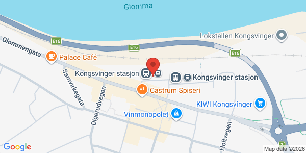 Kart som viser hvor arrangementet foregår