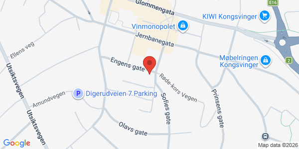 Kart som viser hvor arrangementet foregår
