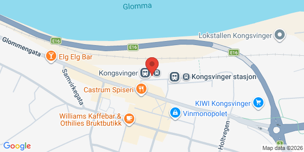 Kart som viser hvor arrangementet foregår
