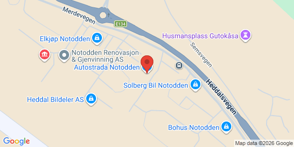 Kart som viser hvor arrangementet foregår