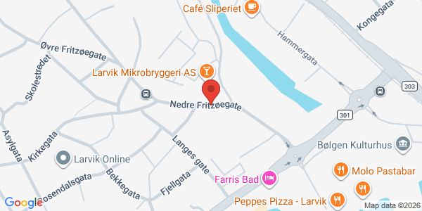 Kart som viser hvor arrangementet foregår