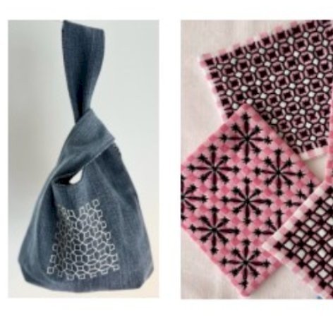 Sashiko og Broderie Suisse