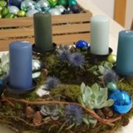 Kurs H26-18 Jule-/adventskrans og dekorasjon