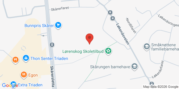 Kart som viser hvor arrangementet foregår