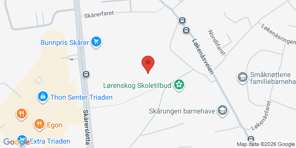Kart som viser hvor arrangementet foregår