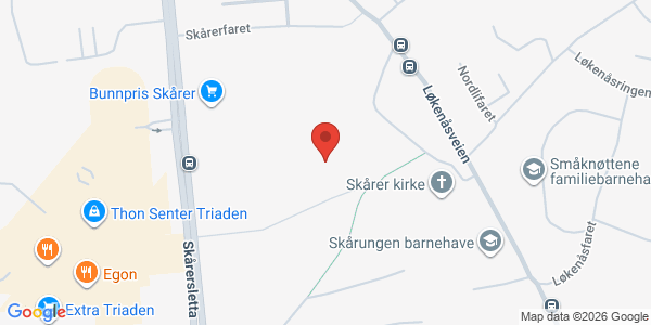Kart som viser hvor arrangementet foregår