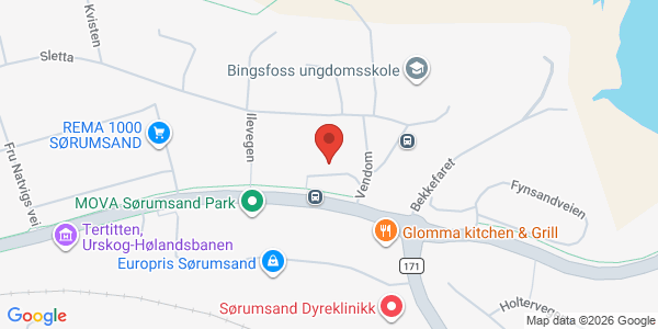 Kart som viser hvor arrangementet foregår