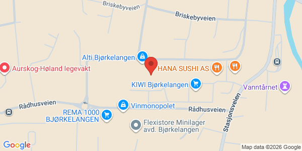 Kart som viser hvor arrangementet foregår
