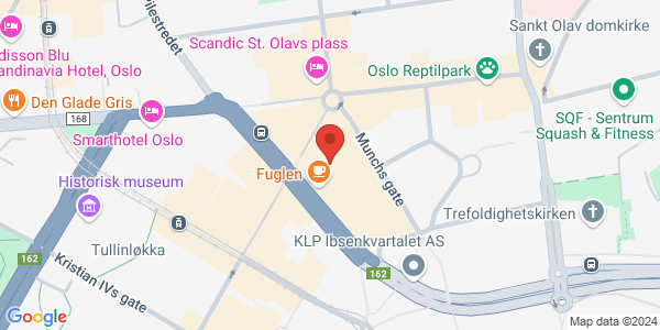 Map displaying event location