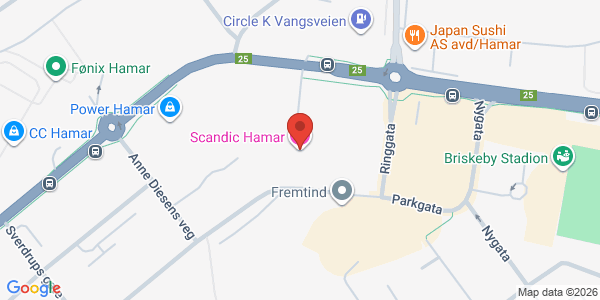 Kart som viser hvor arrangementet foregår