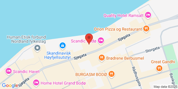 Map displaying event location
