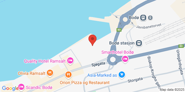 Map displaying event location