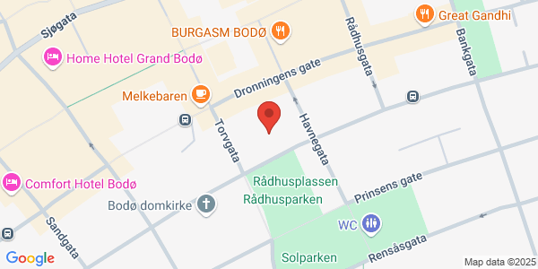 Map displaying event location