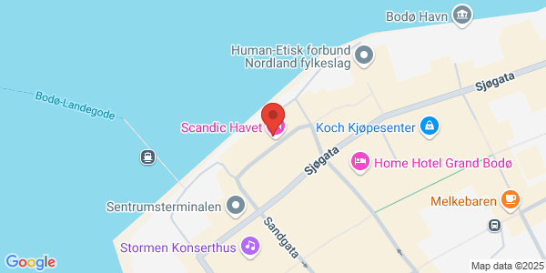 Map displaying event location