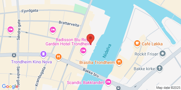 Kart som viser hvor arrangementet foregår