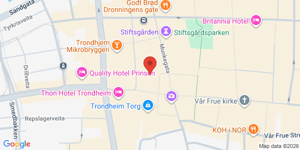 Map displaying event location
