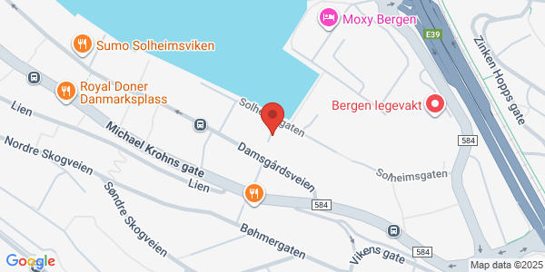 Map displaying event location