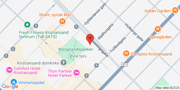 Map displaying event location