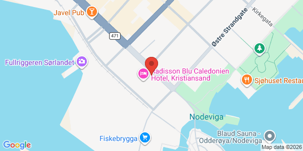 Map displaying event location