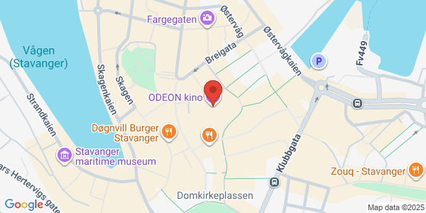 Map displaying event location
