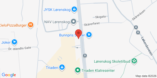 Map displaying event location