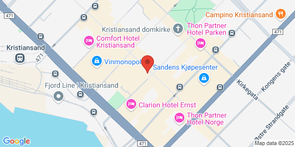 Map displaying event location