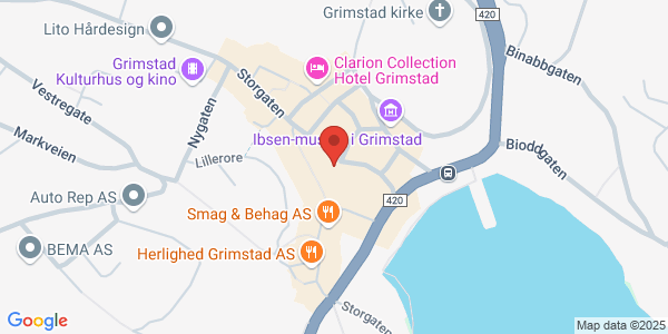 Map displaying event location